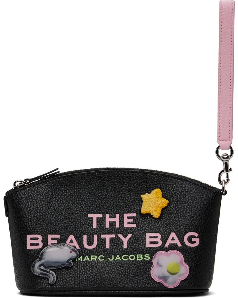 Marc Jacobs Black 'The Sticker Patch Beauty Bag' Cosmetic Pouch 002