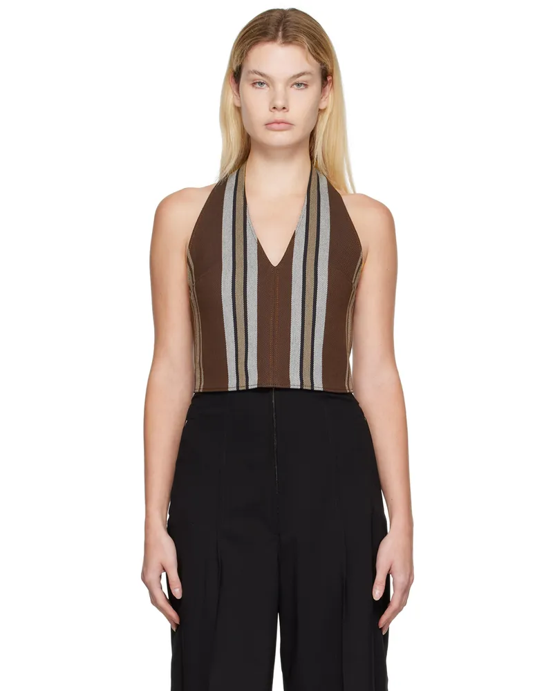 Jacquemus Brown Le Papier 'Le Haut Linu' Tank Top 8ak