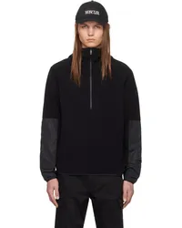 Moncler Black Half-Zip Hoodie -