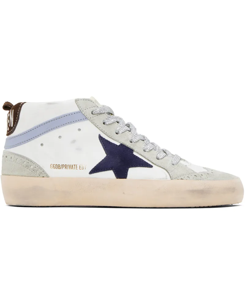 Golden Goose SSENSE Exclusive White Mid Star Sneakers White