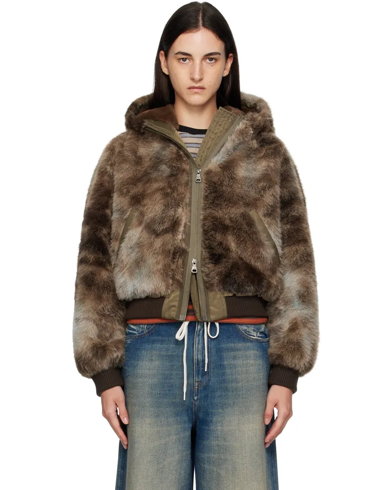 Andersson Bell Brown Vanessa Faux-Fur Jacket Brw