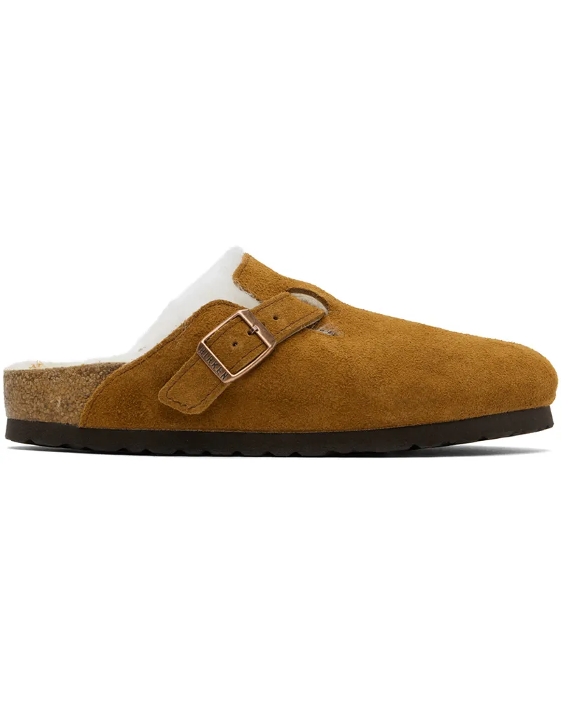 Birkenstock Tan Narrow Boston Loafers Mink
