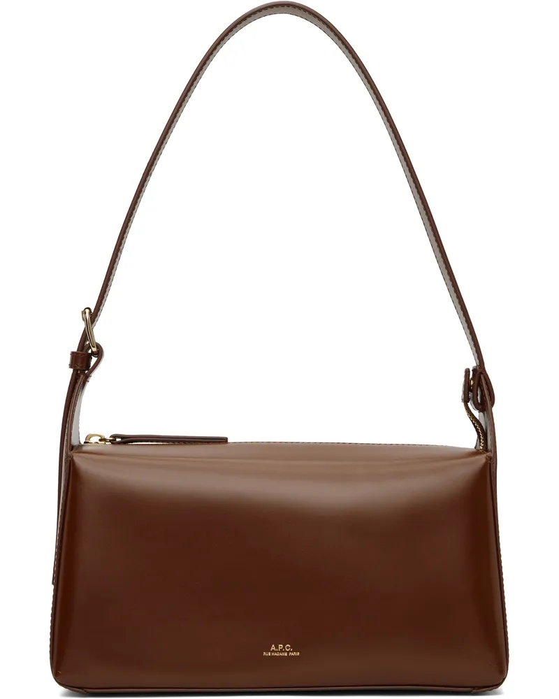 A.P.C. Brown Virginie Baguette Bag Cad