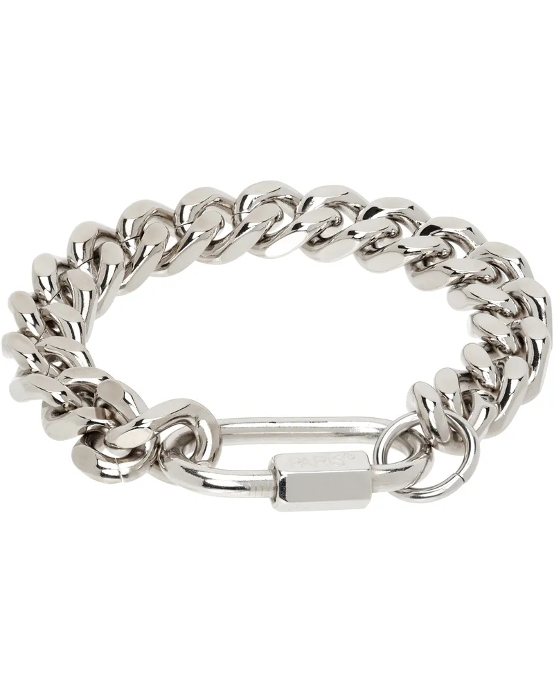 In Gold We Trust Paris Silver Curb Chain Bracelet Palladium