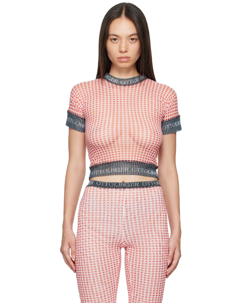 OTTOLINGER Red Check T-Shirt Gingham