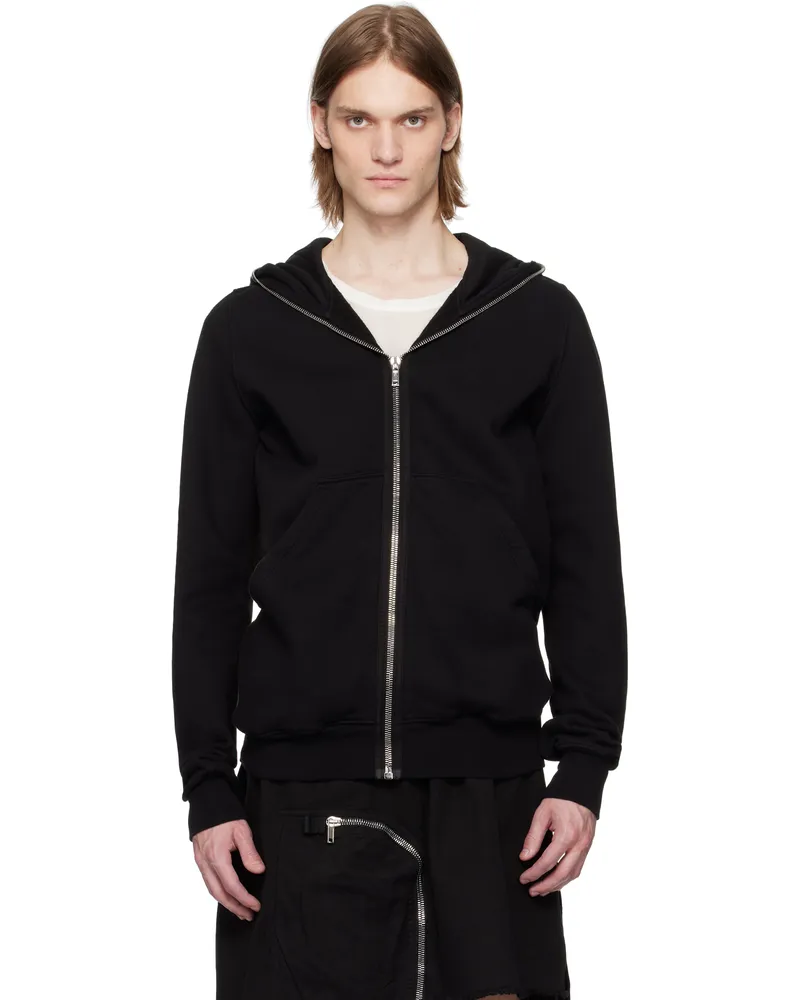 DRKSHDW by Rick Owens Black Hollywood Zip Hoodie 09