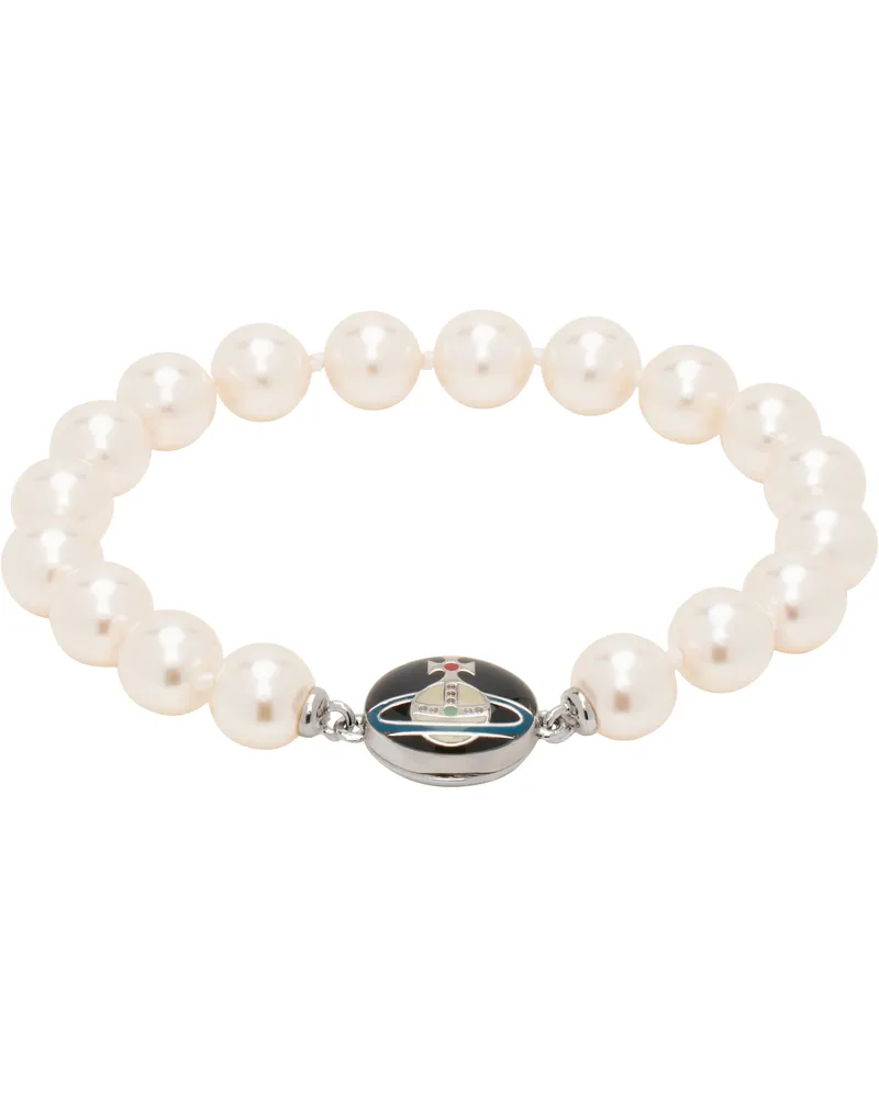 Vivienne Westwood White Loelia Bracelet P145