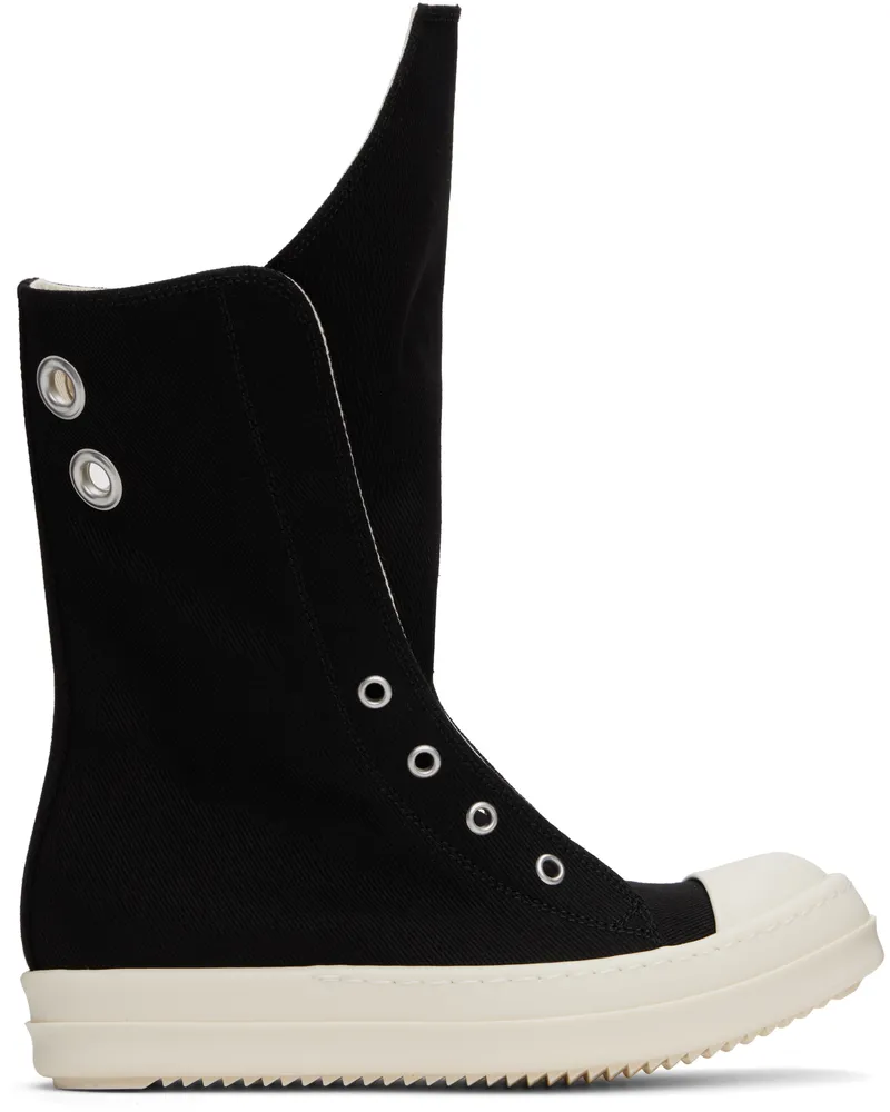 DRKSHDW by Rick Owens Black Hollywood Boot Sneaks Sneakers 911