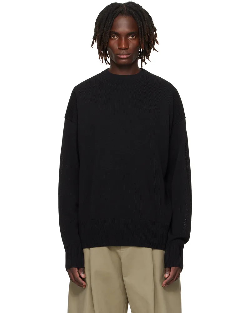 Studio Nicholson Black Kami Knit Sweater Black