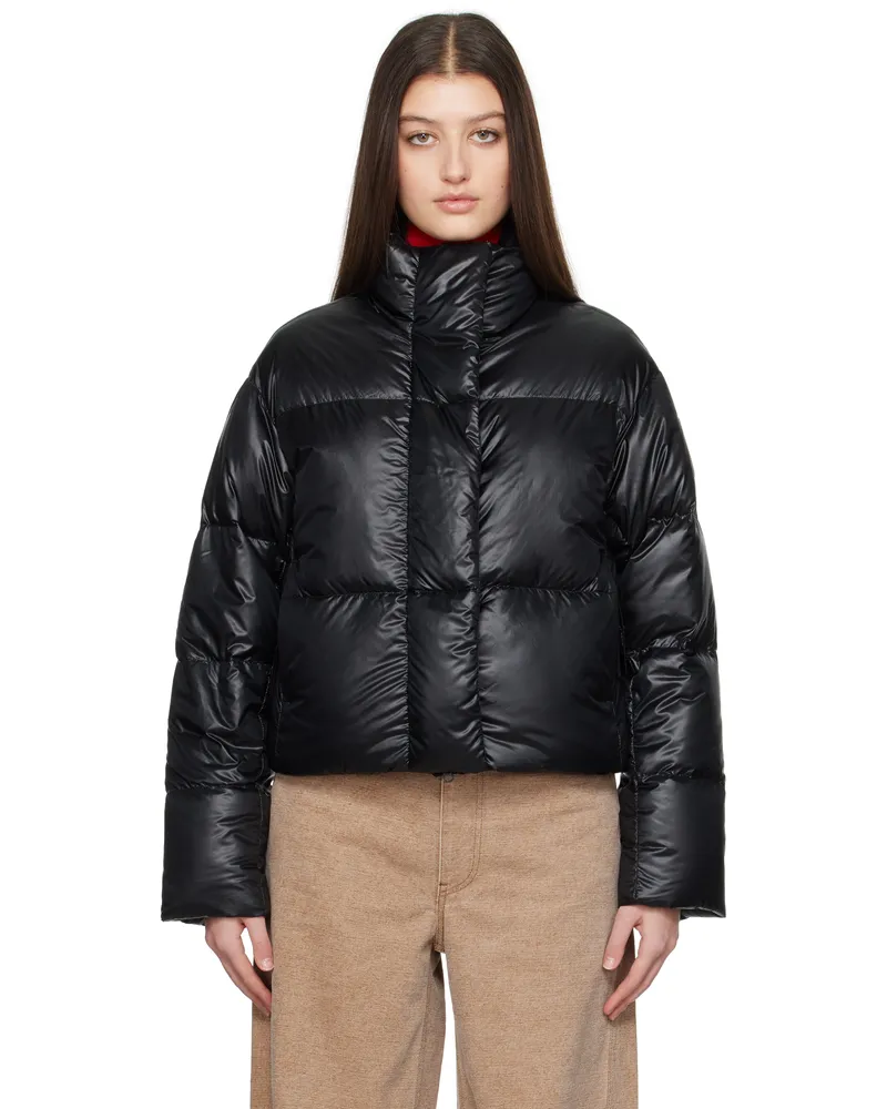 Canada Goose Black Cypress Cropped Down Jacket 61
