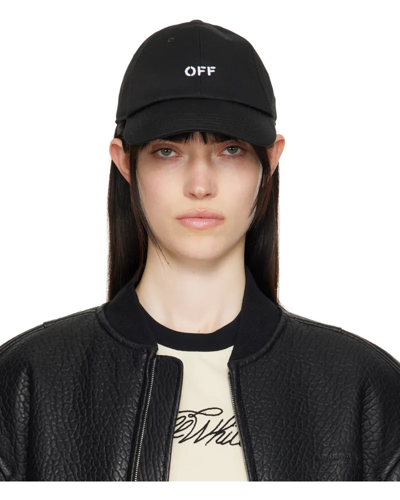 OFF-WHITE Black 'Off' Stamp Drill Baseball Cap Black