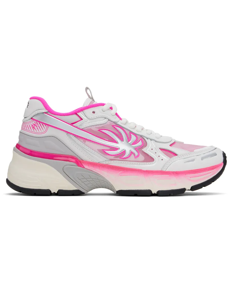 Palm Angels White & Pink PA 4 Fluo Sneakers Fuchsia