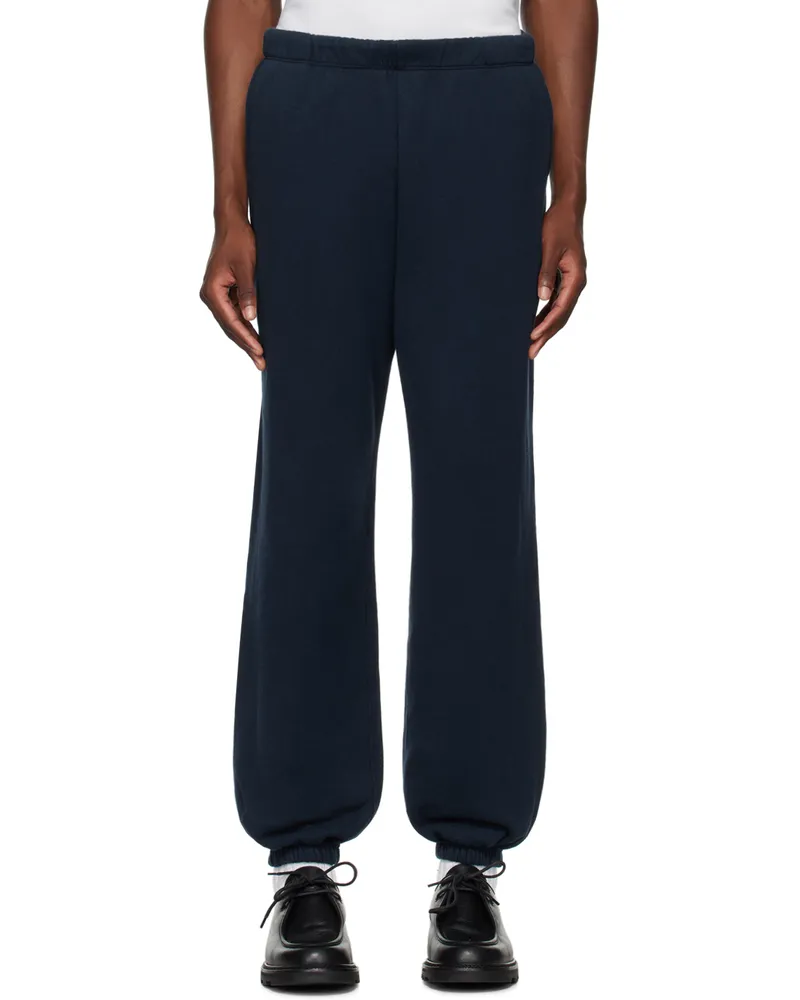 The Elder Statesman Navy Daily Sweatpants Navy