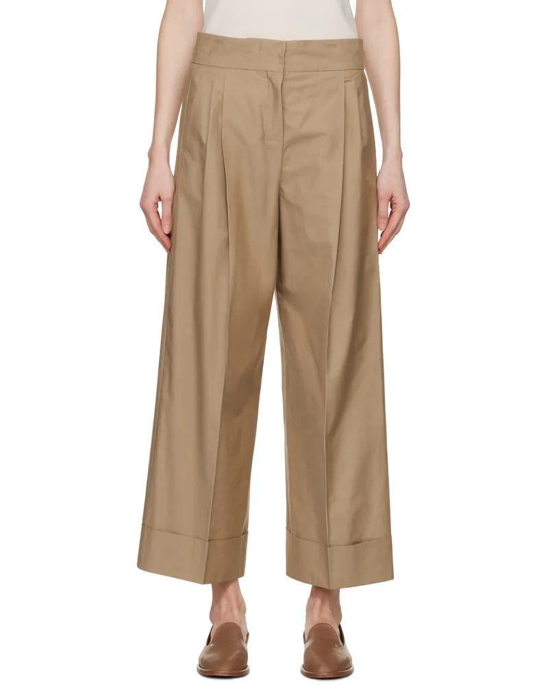 Max Mara Khaki Abba Trousers 1