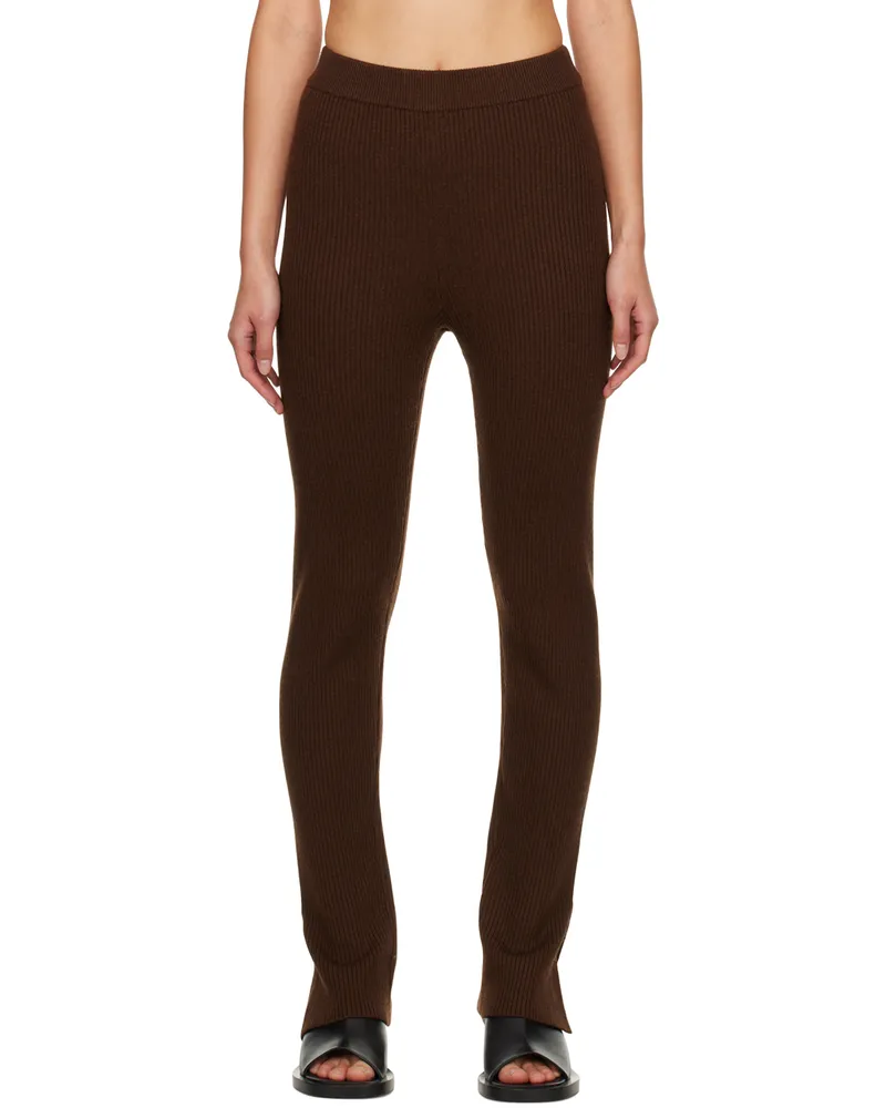Studio Nicholson Brown Aldo Leggings Hazelnut