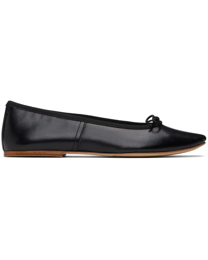 A.P.C. Black Leah Ballerina Flats Lzz