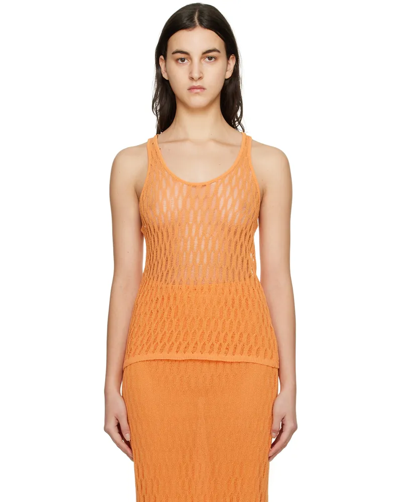 camilla and marc Orange Nova Tank Top Apricot