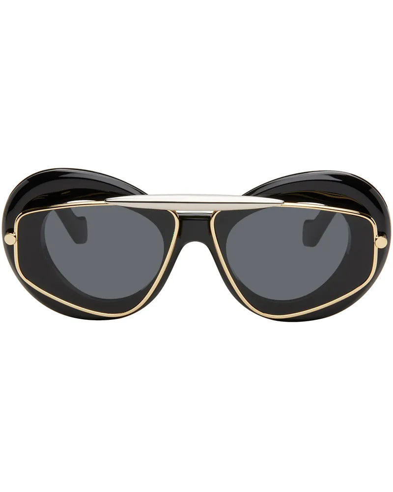 Loewe Black Wing Double Frame Sunglasses Black