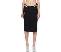 Black Mire Midi Skirt