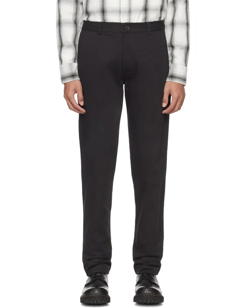 Universal Works Black Aston Trousers Black