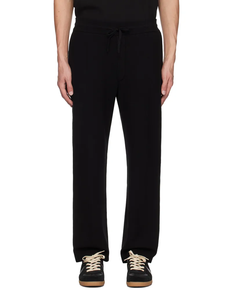SOLID HOMME Black Drawstring Sweatpants 602b
