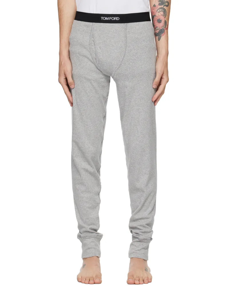 Tom Ford Gray Jersey Long Johns Grey