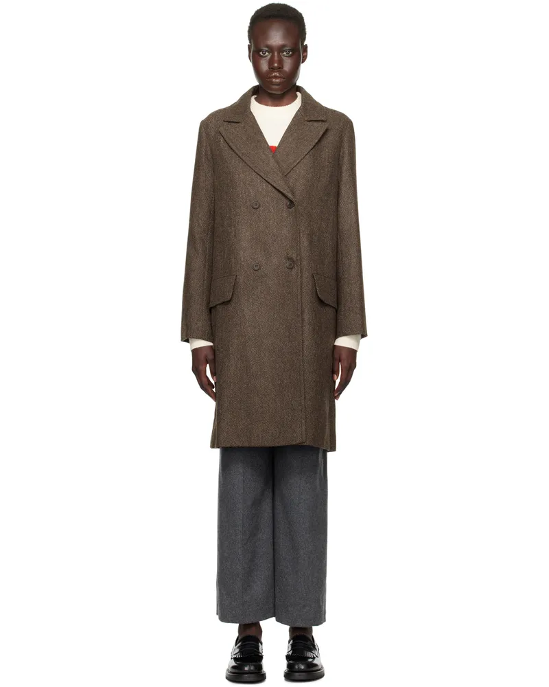 A.P.C. Brown Ginny Coat Caa