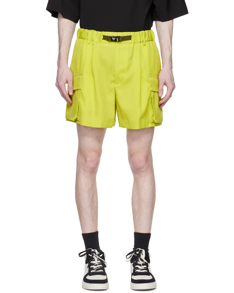Emporio Armani Green Press-Release Shorts Verde