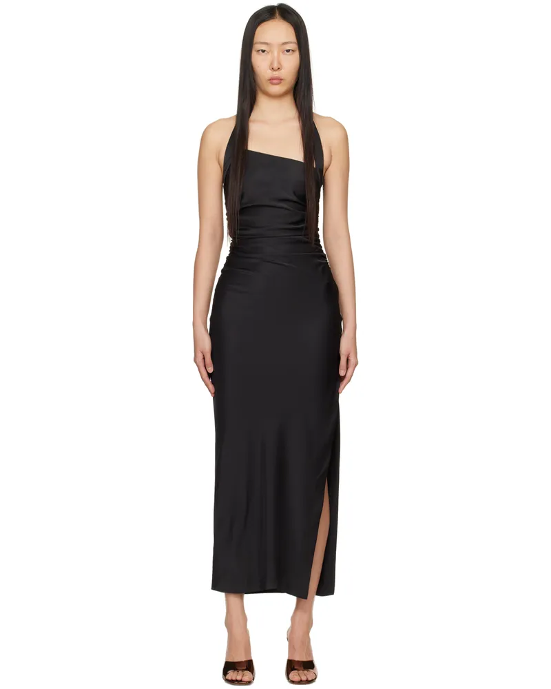 bec & bridge Black Ula Midi Dress Black