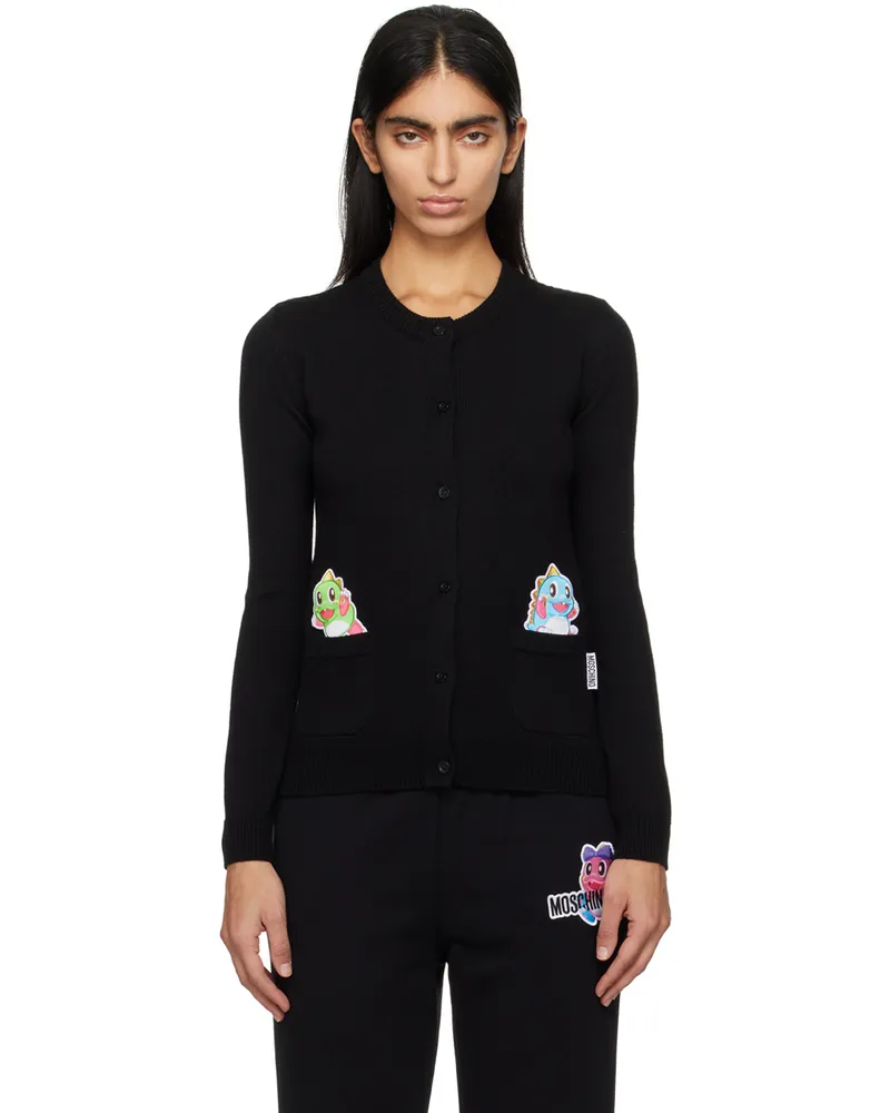 Moschino Black Patch Cardigan A0555