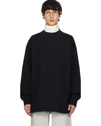 Jil Sander Black Paneled Sweatshirt Black