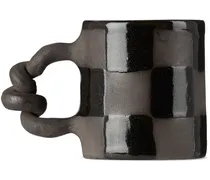 Black Checkered Wiggle Mug