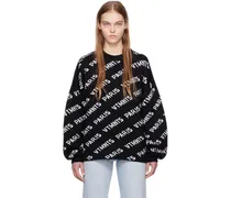 Black Monogram Sweater