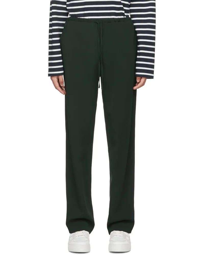 AMI Paris SSENSE Exclusive Green Trousers Evergreen