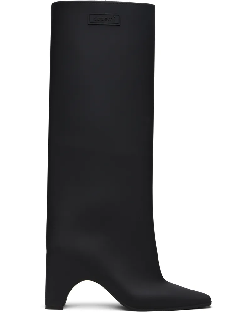 COPERNI Black Rubber Bridge Tall Boots Black