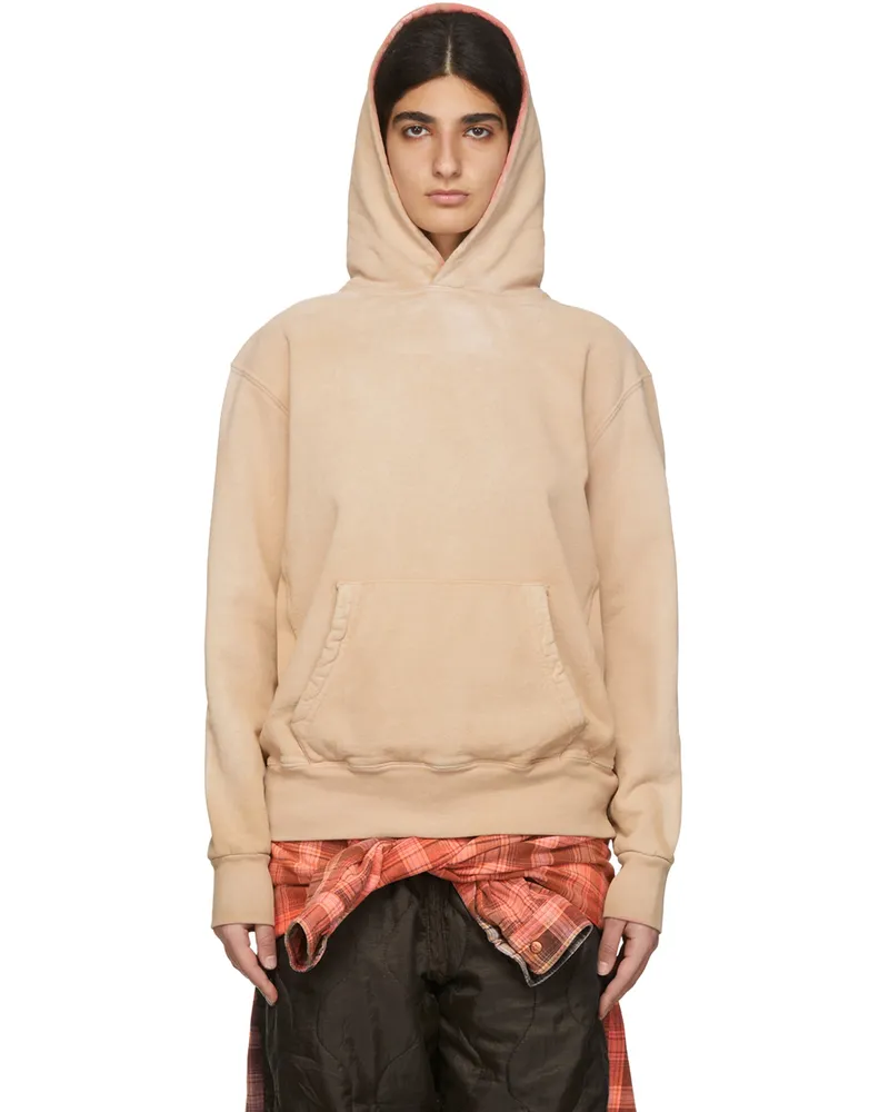 NotSoNormal Beige Cotton Hoodie Beige