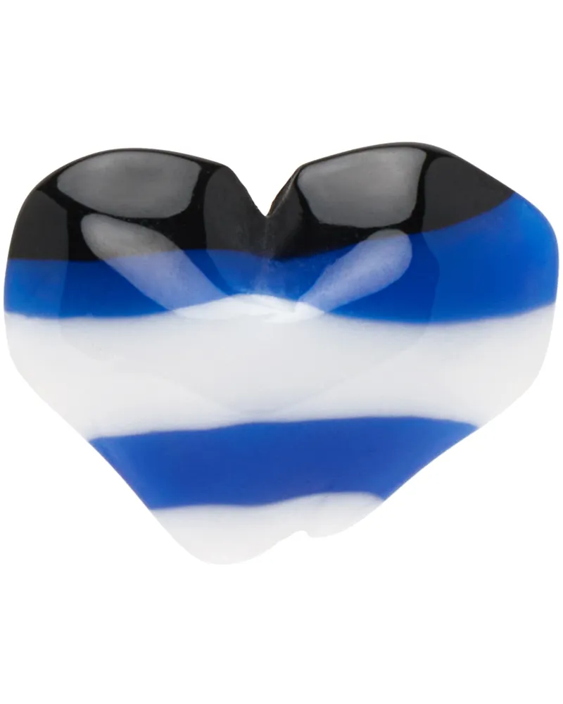 Adererror Multicolor Heart Single Earring Noir