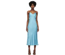 Blue Deco Midi Dress
