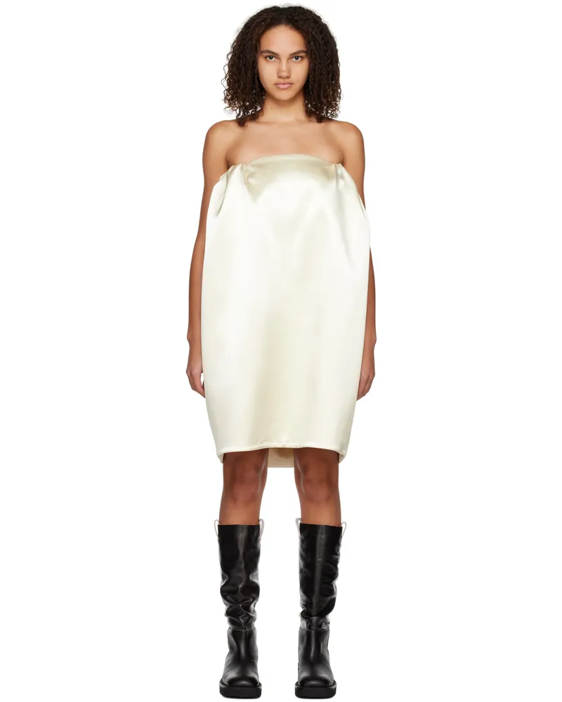 WE 11 DONE White Volume Minidress Ivory