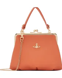 Vivienne Westwood Orange Granny Frame Bag Forange