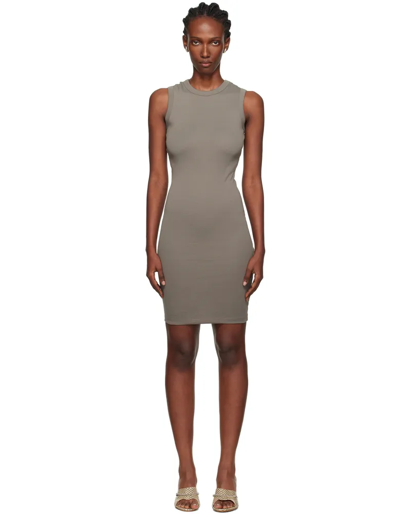 Flore Flore Taupe Esmé Midi Dress Mushroom