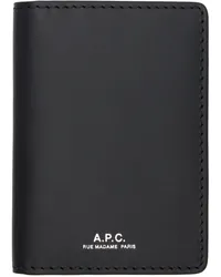 A.P.C. Black Stefan Card Holder Lzz