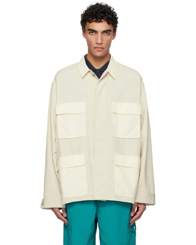 nanamica Beige ALPHADRY Utility Jacket Dry