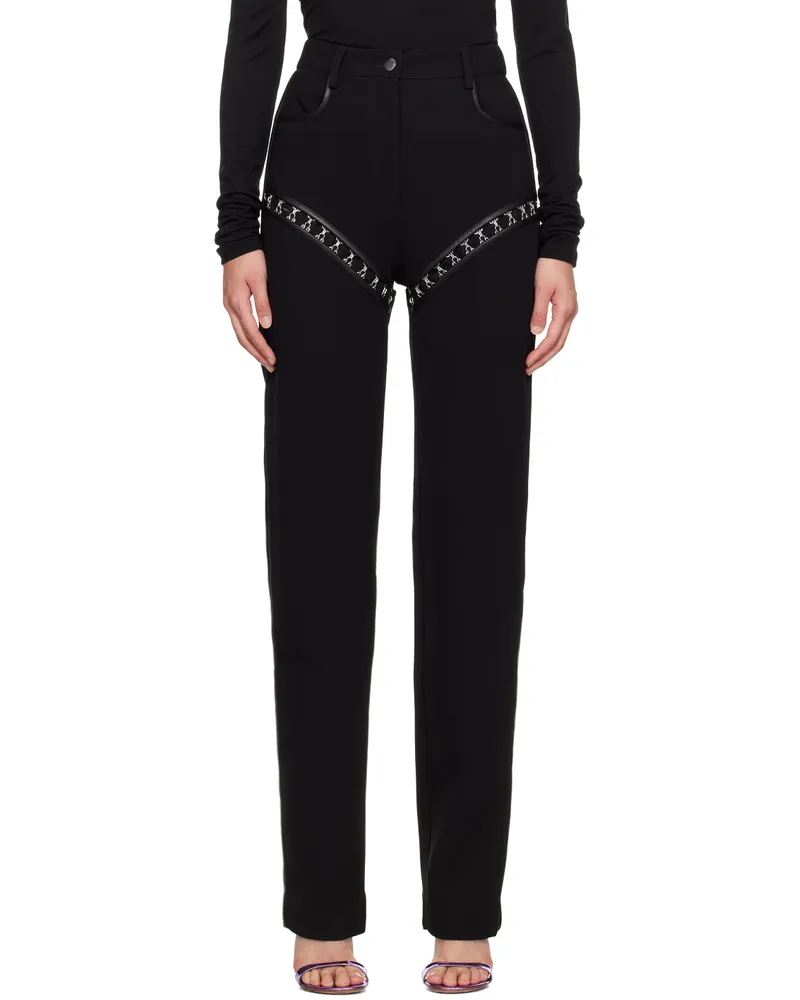 Paris Georgia Black Hook Trousers Black