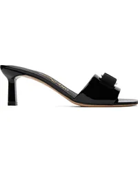 Ferragamo Black Vara Bow Heeled Sandals Nero