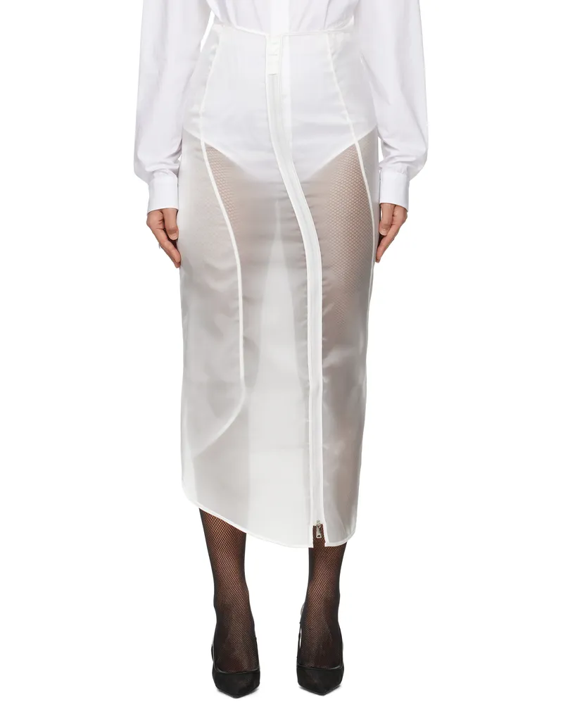 COPERNI White Organza Maxi Skirt Clear