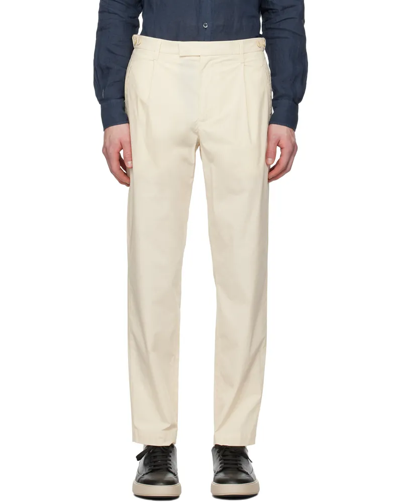 BARENA Off-White Masco Vion Trousers Stone