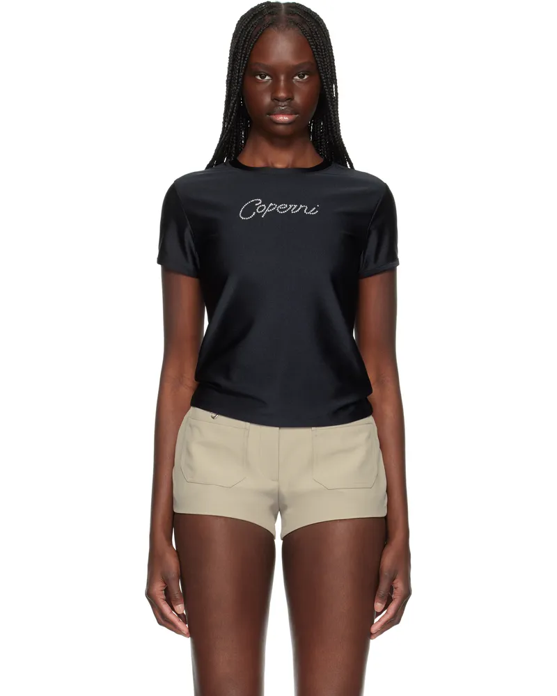 COPERNI Black Crystal Logo T-shirt Black