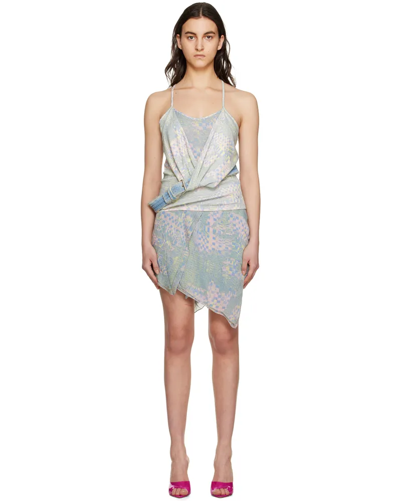 Diesel Blue D-Plum Mini Dress 3cm