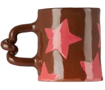 SSENSE Exclusive Pink & Brown Stars Delight Wiggle Mug